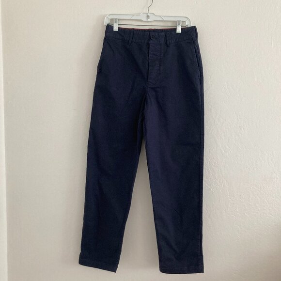 Alex Mill Trouser Pants Navy Blue Minimalist Office Classic Straight Leg Size 4 - Picture 1 of 10